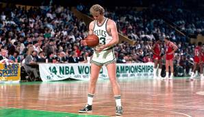 Platz 12: Larry Bird (1979-1992): 88,6 Prozent (4471 Freiwurfversuche) - Celtics