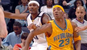 Platz 7: J.R. Smith (New Orleans Hornets), Alter: 19 Jahre, 198 Tage: 33 Punkte am 26. März 2005 gegen die Memphis Grizzlies.