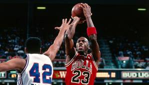 Platz 3: Michael Jordan (Chicago Bulls): Saison 1988/89 - BPM: 12,56 - Statistiken: 32,5 Punkte, 8,0 Rebounds, 8,0 Assists, 2,9 Steals - Bester Award: All-NBA (1st).