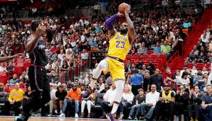 Platz 5: LeBron James (Los Angeles Lakers) - Usage Rate: 30,7 Prozent. True Shooting Percentage: 60,3 Prozent.