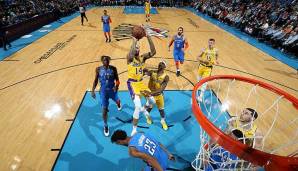 Die Los Angeles Lakers schlugen auch ohne den verletzten LeBron James die Oklahoma City Thunder.