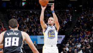 Warriors-Guard Stephen Curry versenkte gegen die Sacramento Kings zehn Dreier