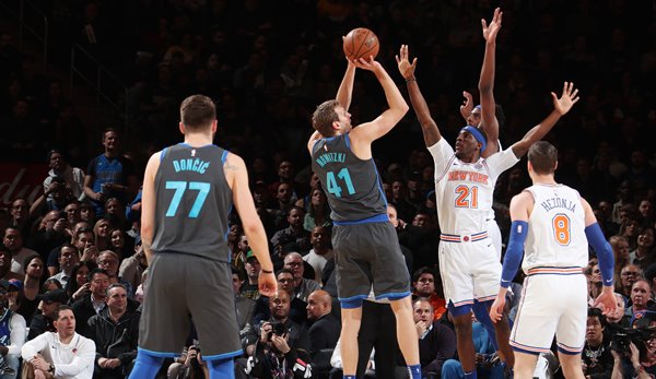 Dirk Nowitzki zeigte gegen die New York Knicks seine beste Saisonleistung