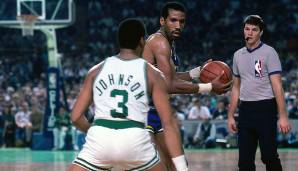 Platz 6: Dennis Johnson (1976-1990): 675 Blocks in 1.100 Spielen für die Sonics, Suns und Celtics.