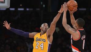 Platz 8: Kobe Bryant (1996-2016): 640 Blocks in 1.346 Spielen für die Lakers.