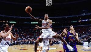 Platz 7: Allen Iverson mit fünf 40-Punkte-Spielen in Folge - 07.04.1997 bis 14.04.1997