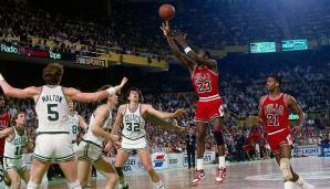 Platz 3: Michael Jordan mit neun 40-Punkte-Spielen in Folge - 28.11.1986 bis 12.12.1986