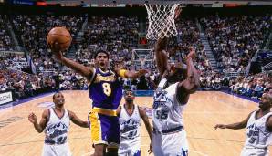 Platz 6: u.a. Kobe Bryant (für die Los Angeles Lakers) - 2 Spiele mit mindestens 30 Punkten
