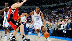 Platz 3: Kevin Durant (für die Oklahoma City Thunder) - 7 Spiele mit mindestens 30 Punkten