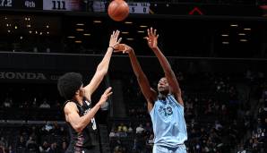 Platz 4: Jaren Jackson Jr. (Memphis Grizzlies): GameScore: 28,2 - 36 Punkte (13/22 FG, 7/7 FT) und 8 Rebounds am 30. November bei den Brooklyn Nets.