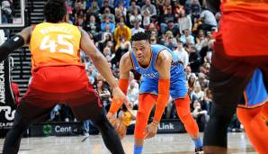 Platz 38: Russell Westbrook (Oklahoma City Thunder) - 0,79 Points per Possession bei 4,8 Isolations pro Spiel