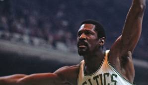 Platz 13: Bill Russell - 13 Playoff-Teilnahmen in Folge mit den Celtics (von 1957 bis 1969)