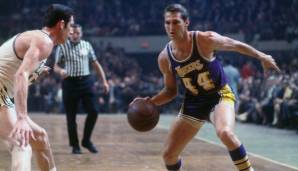 Platz 13: Jerry West - 13 Playoff-Teilnahmen in Folge mit den Lakers (von 1961 bis 1974)