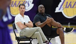 Magic Johnson und Rob Pelinka übernahmen 2017 die Geschicke im Front Office der Lakers.