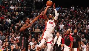 Dwyane Wade legt in seinem letzten NBA-Spiel gegen die Nets ein Triple-Double auf.