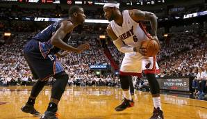PLATZ 15: 31,1 PER - LeBron James (Miami Heat) in 20 Spielen in den Playoffs 2014.