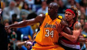 Platz 25: Shaquille O’Neal (Los Angeles Lakers): 41 Punkte (12/28 FG, 42,9 Prozent, 17/23 FT) in der Crunchtime in den Playoffs 2002 in 16 Spielen.