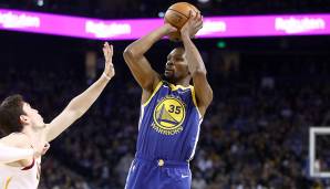 Platz 2: Kevin Durant (Golden State Warriors): 54,7 Prozent.