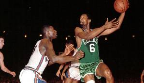 PLATZ 17: Bill Russell (Celtics) mit 3 Triple-Doubles in 165 Playoff-Spielen.