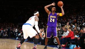 Platz 19 - Neun Spieler, unter anderem Kobe Bryant (Los Angeles Lakers) und Carmelo Anthony (New York Knicks): -35.