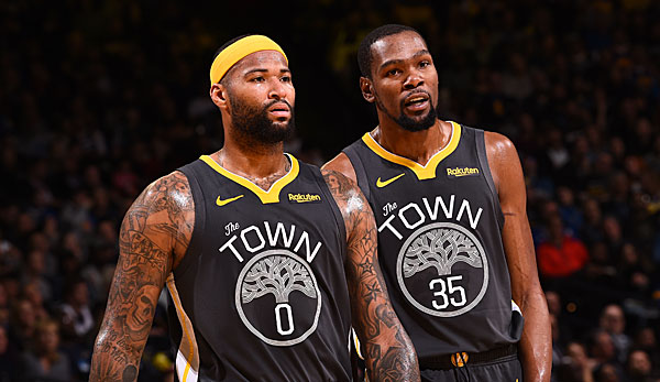 Kevin Durant und DeMarcus Cousins könnten den Warriors zu Beginn der Finals fehlen.