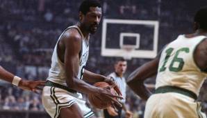 Platz 10: Bill Russell (Boston Celtics): 5,2 Assists im Schnitt in 19 Spielen in den Playoffs 1968.
