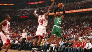 Tie – Platz 11: Ray Allen (30.4.2009, Game 6, Eastern Conference 1. Runde): 59 Minuten bei der 127:128-Niederlage der Celtics gegen die Bulls nach 3OT (51 Punkte).