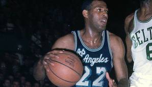 Platz 11: ELGIN BAYLOR (1958-1972) - 26,4 Punkte pro Spiel in 44 Finals-Spielen - Team: Lakers
