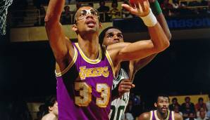 Platz 21: KAREEM ABDUL-JABBAR (1969-1989) - 23,5 Punkte pro Spiel in 56 Finals-Spielen - Teams: Bucks, Lakers