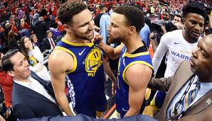Stephen Curry und Klay Thompson führen die Warriors zum Sieg in Spiel 5.
