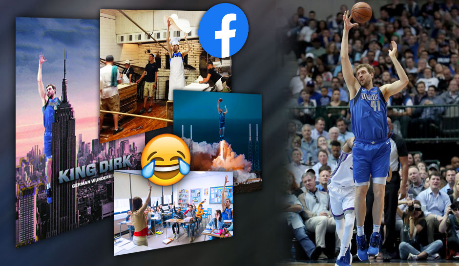Anlässlich eines Gewinnspiels zum 41. Geburtstag von Dirk Nowitzki haben wir auf Facebook nach euren Photoshop-Künsten gefragt. Hier kommen die genialen Kreationen der SPOX-User.