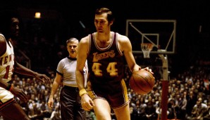 Platz 14: Jerry West (Los Angeles Lakers) - 12 Spiele mit mindestens 30 Punkten in den Playoffs 1970