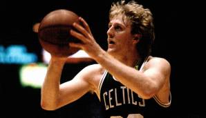 Platz 6: Larry Bird (Boston Celtics) in der Saison 1985/86 - 92,7 Prozent von der Linie (101/109 FT).