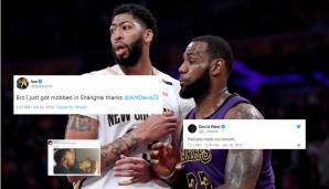 Die Los Angeles Lakers haben mit dem Trade für Anthony Davis ein ordentliches Beben in der NBA-Welt ausgelöst. Auch die Social Media Kanäle blieben davon natürlich nicht verschont. SPOX hat die besten Reaktionen für euch gesammelt.
