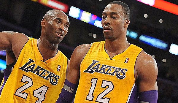Dwight Howard spielte 2012/2013 eine Saison bei den Los Angeles Lakers mit Kobe Bryant.