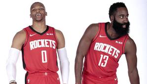 Russel Westbrook und James Harden bilden den Backcourt der Houston Rockets.