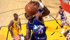 Platz 2: Karl Malone (1985-2004) - 11x All-NBA First Team - Teams: Jazz, Lakers.