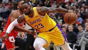 Platz 6: LeBron James (34, Los Angeles Lakers) - 37,4 Mio. Dollar - Vertrag bis 2022 (Spieler-Option für 21/22)