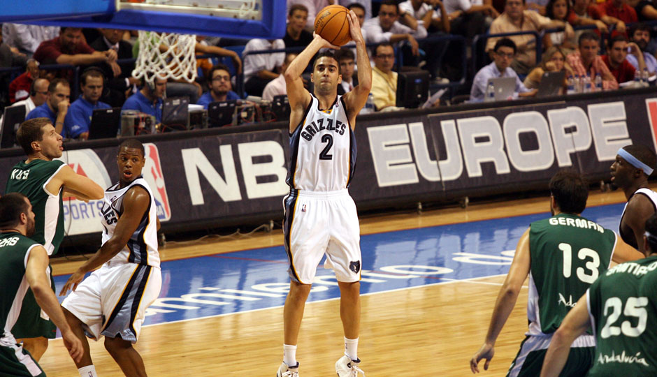 Platz 9: Juan Carlos Navarro (Memphis Grizzlies, Saison 07/08) - 156 Dreier in 82 Spielen (36,1 Prozent)