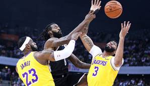 Anthony Davis und die Los Angeles Lakers haben in China deutlich gegen die Nets verloren.