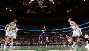 Platz 9: Devin Booker (Phoenix Suns): 24 verwandelte Freiwürfe (26 Versuche) am 24. März 2017 gegen die Boston Celtics - insgesamt 70 Punkte.
