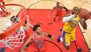 LeBron James gelang gegen die Chicago Bulls erneut ein Triple-Double