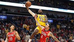 LeBron James erzielte gegen die New Orleans Pelicans seinen 33.000. NBA-Punkt.