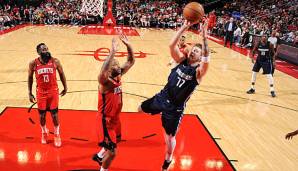 Luka Doncic knackte gegen die Houston Rockets erneut 30 Punkte.
