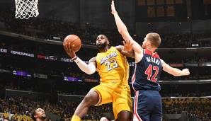 LeBron James und die Los Angeles Lakers haben gegen die Washington Wizards leichtes Spiel.