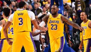 Platz 3: Los Angeles Lakers - Net-Rating: 8,5 (Offensiv-Rating: 110,6 - Defensiv-Rating: 102,1)
