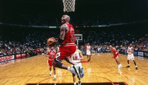 Platz 2: MICHAEL JORDAN (Chicago Bulls) - 369 Punkte in der Saison 1988/89.