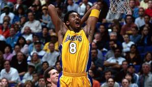 Platz 9 – Kobe Bryant (13. Pick 1996, Charlotte Hornets): 11,7 Punkte, 2,5 Rebounds, 1,9 Assists, 42,5 Prozent FG in 150 Spielen als Teenager.