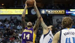 Platz 22: BRANDON INGRAM (Los Angeles Lakers): -45 bei der 73:122-Niederlage gegen die Dallas Mavericks am 22. Januar 2017.