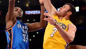 Platz 22: LARRY NANCE JR. (Los Angeles Lakers): -45 bei der 85:120-Niederlage gegen die OKC Thunder am 23. Dezember 2015.